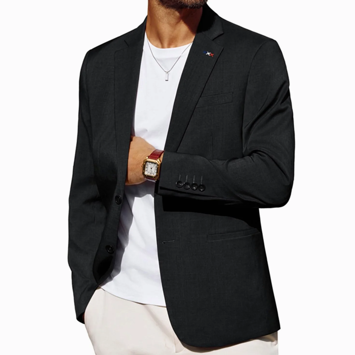 PJ PAUL JONES Sakko Herren Sportlich Regular Fit 2 Knöpfe Freizeit Blazer Business Anzugjacke