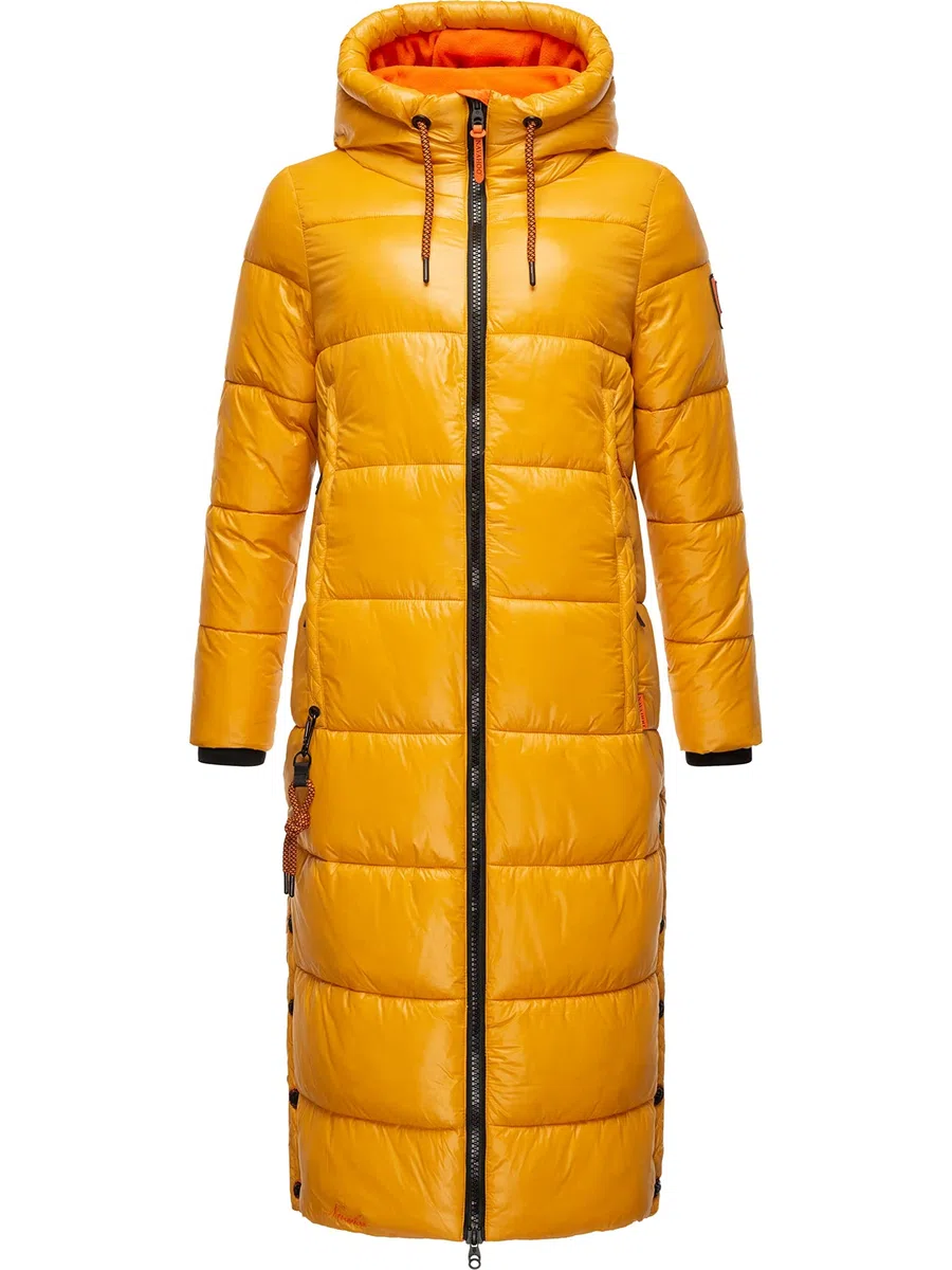 Navahoo Damen warmer Winter Steppmantel mit Kapuze Schmuseengel XS-XXL
