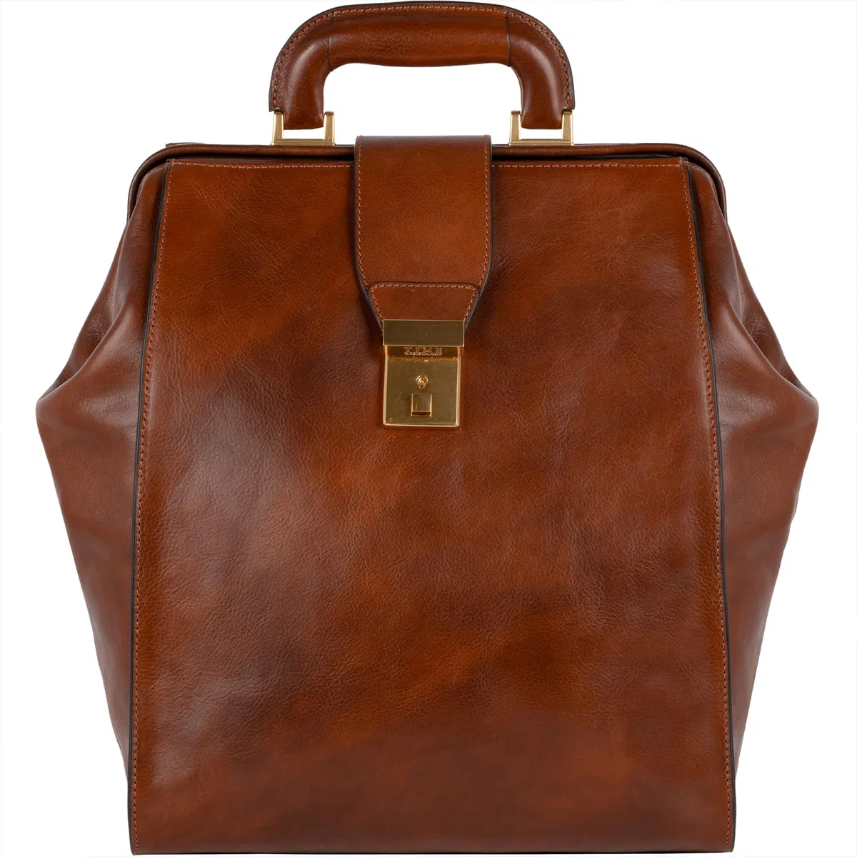 Time Resistance Herren Rucksack aus Leder - Handgefertigt in Italien - 100% Lederrucksack - Vintage Rucksack Damen und Herren