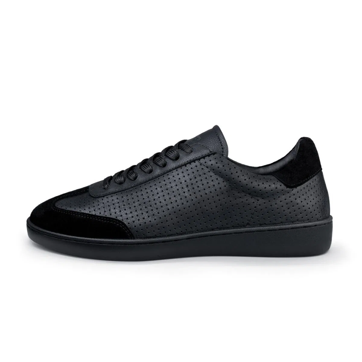 Anna Kern Suny Herren Dance Sneakers 7430 - Leder schwarz - Normalweite - durchgehende PU Sohle - herausnehmbare Mehrweiten-Zwischensohle
