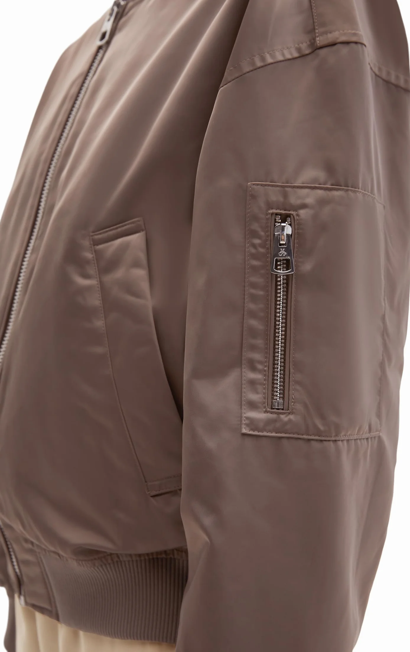 Marc O'Polo Blouson im Aviator-Stil Regular aus recyceltem Shiny-Polyester-Twill