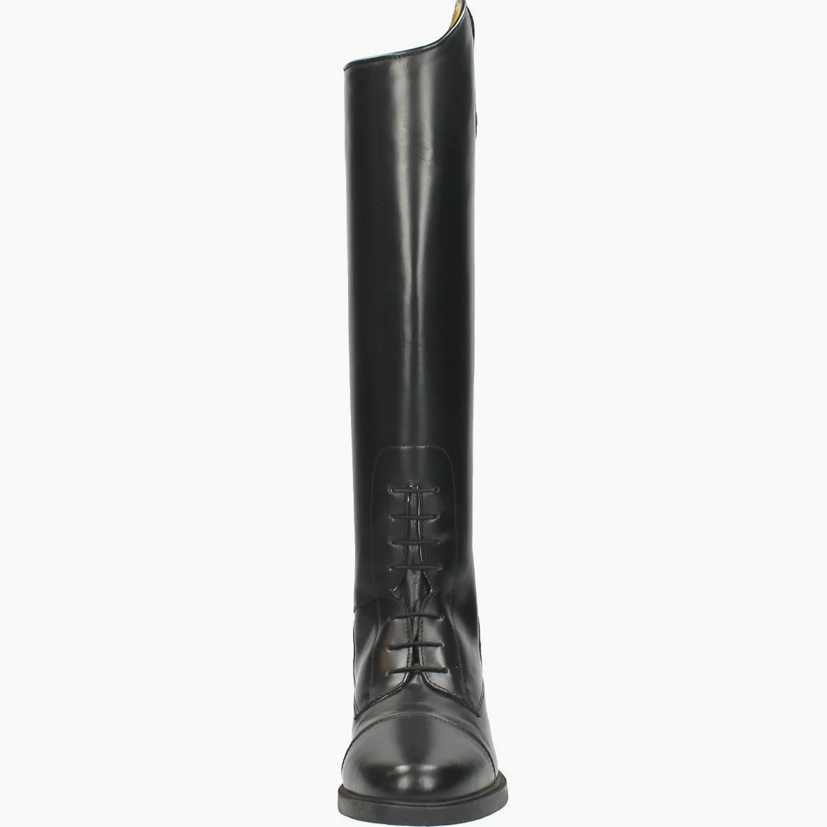 QHP Leder-Reitstiefel Julia für Kinder schwarz Normale Wadenweite (40)
