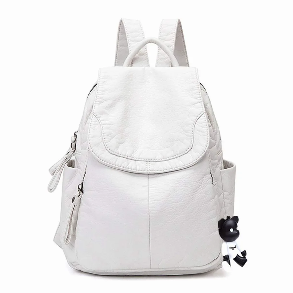 BUKESIYI Damen Tasche Rucksack Handtasche Frauen backpack Klein Anti Diebstahl Schulrucksack Laptop Weekender PU Leder DE78179