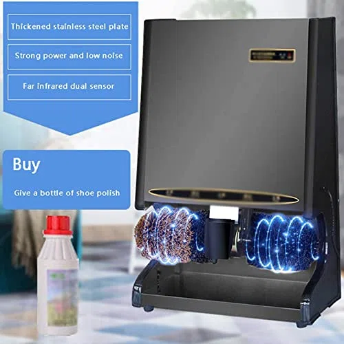 Schuhputzmaschine Automatische Induktion, Maschine Hotel Lobby Home Schuhputzmaschine Elektrische Schuhbürste Schuhmaschine, angewendet auf elektrische Schuhputzmaschine (B) (E)