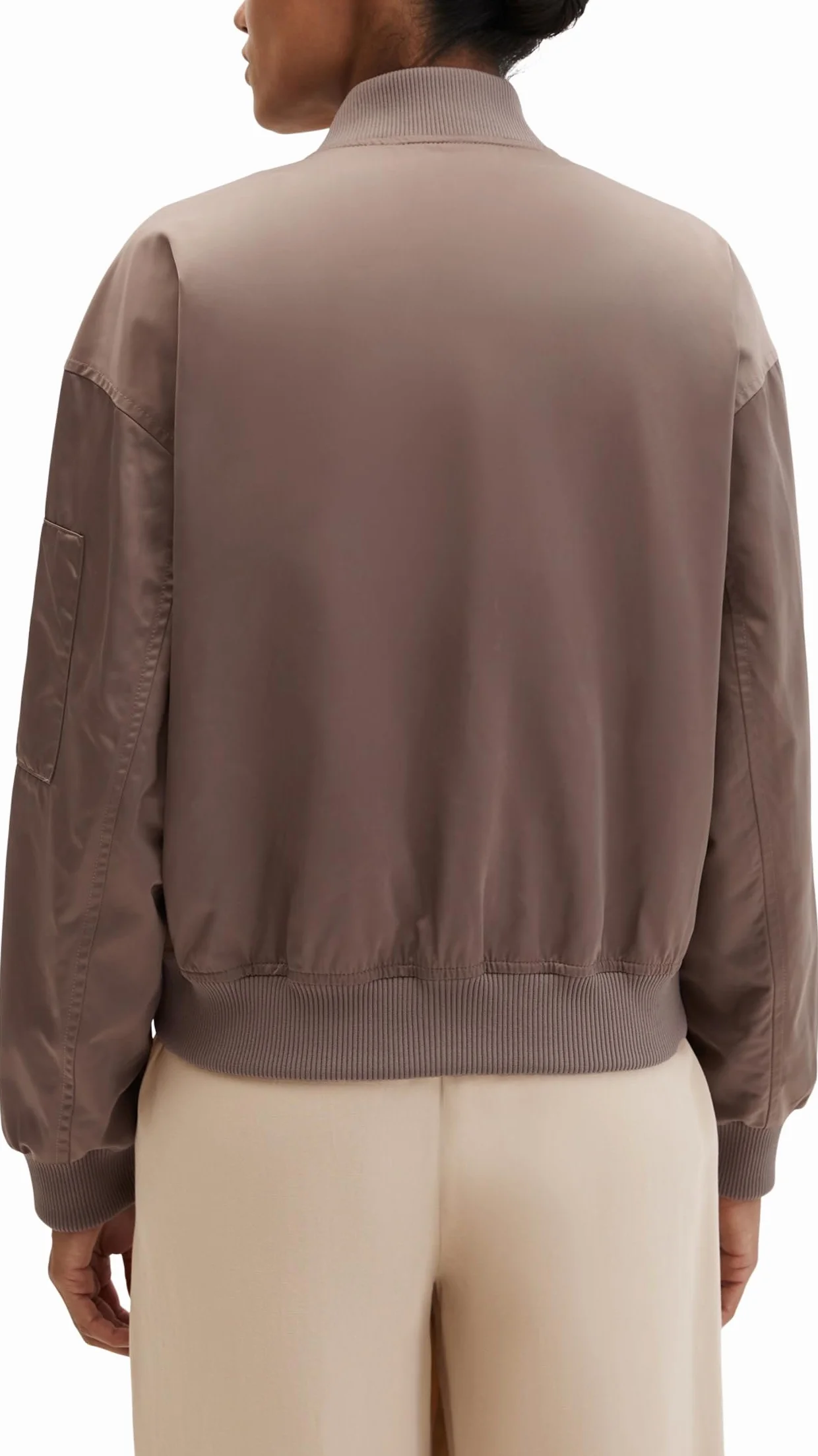 Marc O'Polo Blouson im Aviator-Stil Regular aus recyceltem Shiny-Polyester-Twill