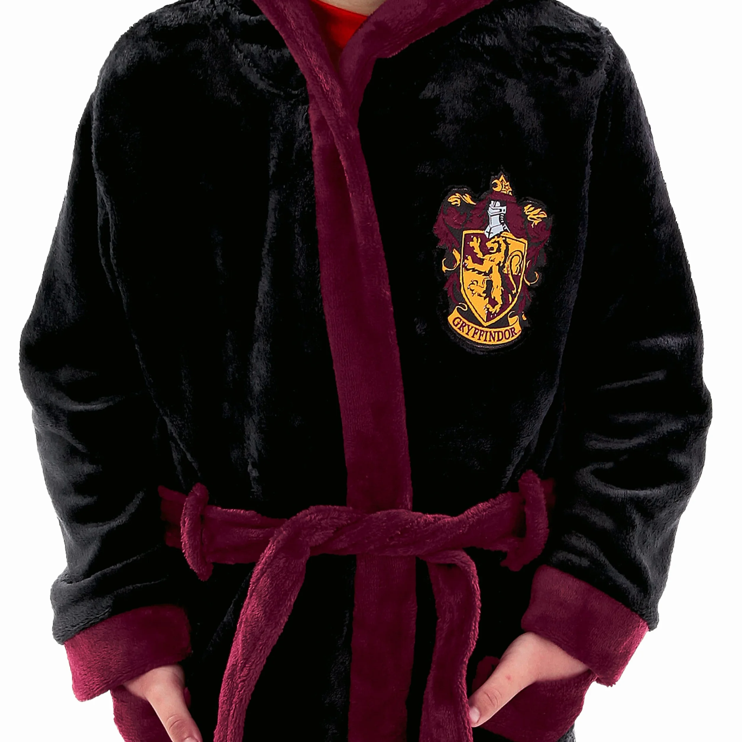 Harry Potter Bademantel | Gryffindor Kinderbademantel | Hogwarts Robe Für Jungs | Fleece Morgenmantel