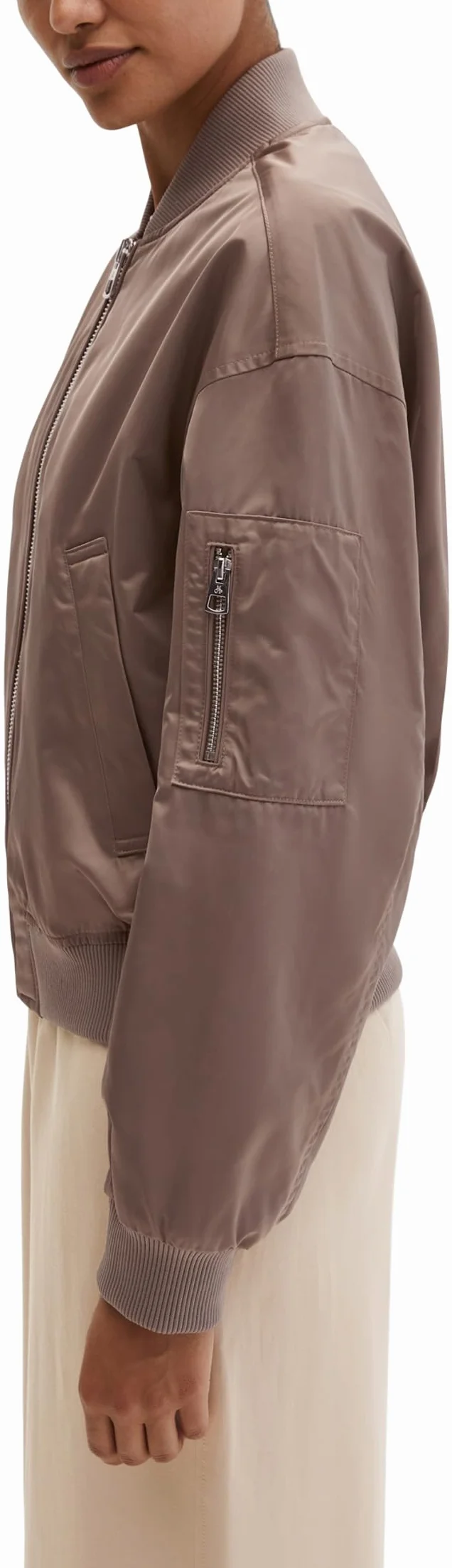 Marc O'Polo Blouson im Aviator-Stil Regular aus recyceltem Shiny-Polyester-Twill