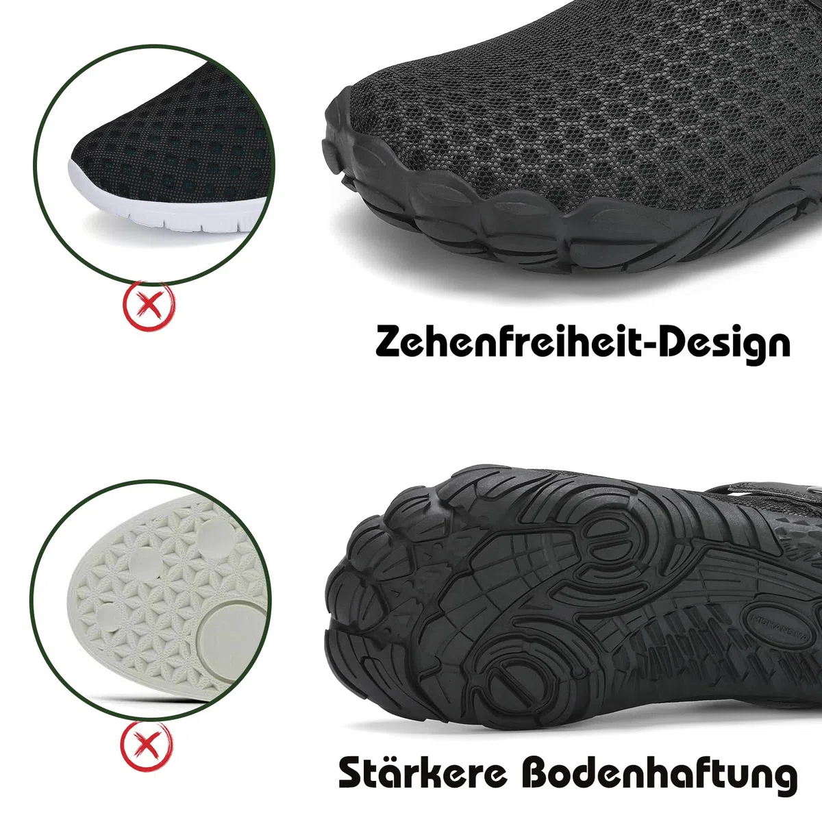 Mishansha Clogs Herren Barfuß Gartenschuhe Damen Gr.36-48 | Sommer Pantoletten, Unisex Hausschuhe, Atmungsaktiv, Leicht