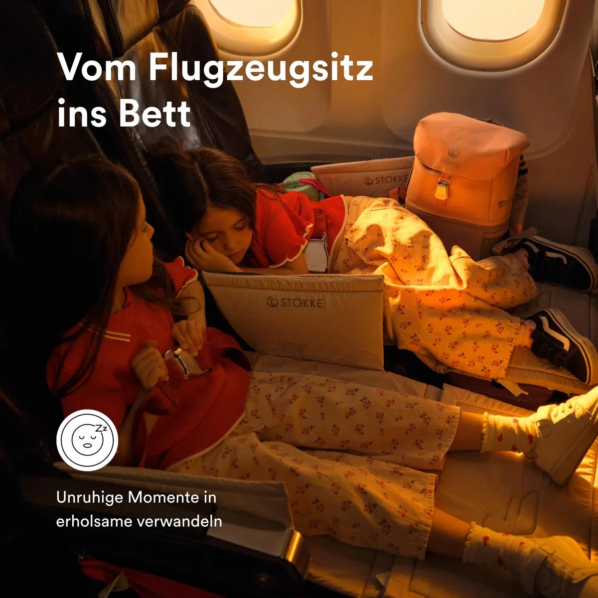 Stokke JetKids Travel Bundle, Hazy Lilac - Enthält den BedBox Aufsitzkoffer & das Backpack - Ideal für Kinder von 2-7 Jahren (bis 35 kg)