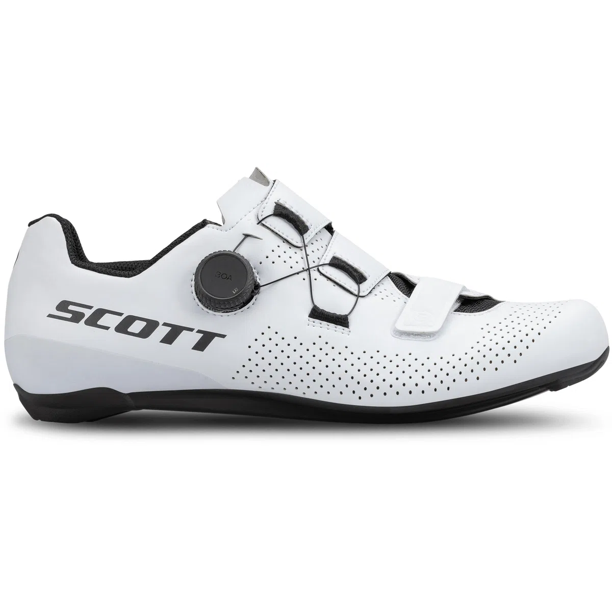 Scott Road Team Boa Rennrad Fahrradschuhe schwarz/weiß 2026: Größe: 43