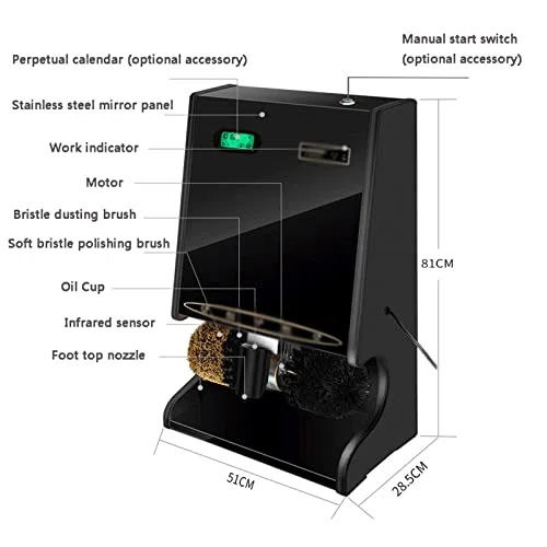 Schuhputzmaschine Automatische Induktion, Haushalt, elektrische Schuhbürste, geeignet für Hotels, Einkaufszentren, Geschäftsgebäude, Villen, Bankverkaufszentren usw.,A5 (A5)