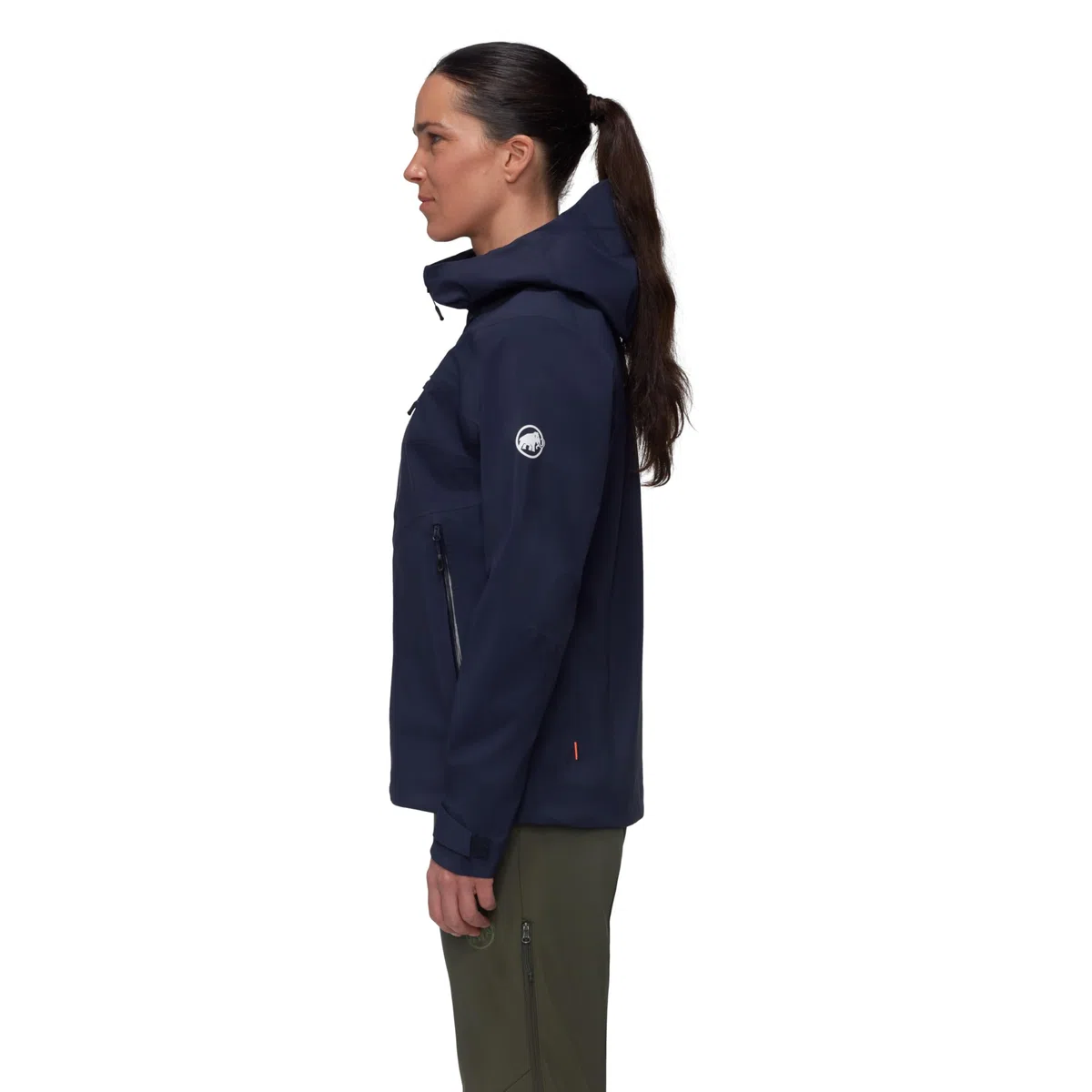 Mammut Alto Guide HS Hooded Jacket Women | Hardshelljacke, Outdoor Jacke für Damen, Funktionsjacke, Winddicht, Wasserdicht & Atmungsaktiv, 20.000 mm Wassersäule | Navy, M