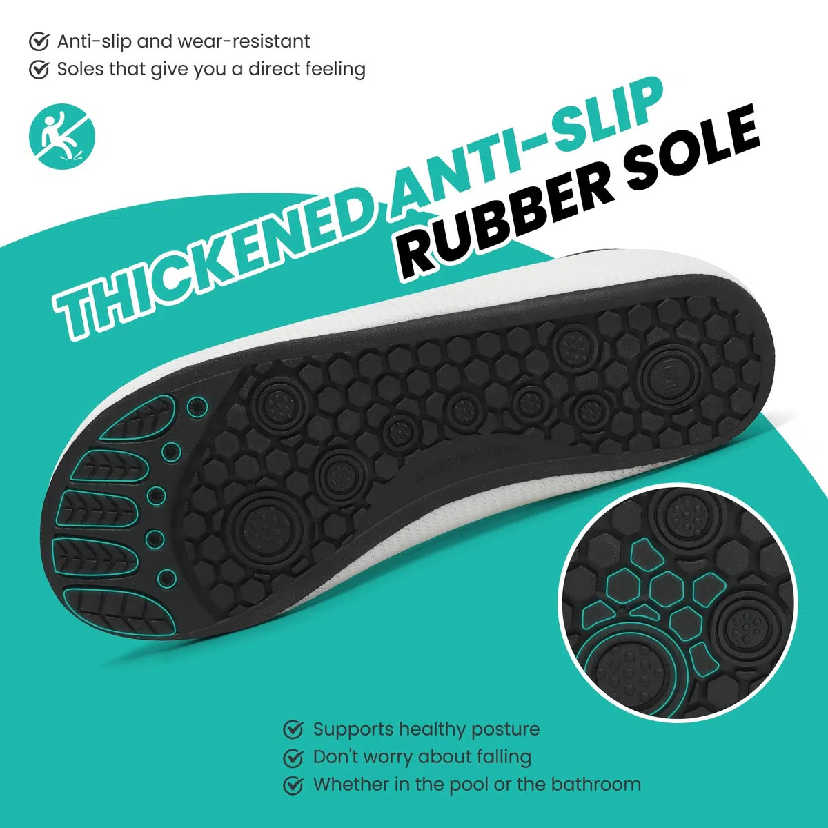 BARFULKER Badeschuhe Damen Herren Wasserschuhe Schnell Trocknend Schwimmschuhe Leicht Aquaschuhe rutschfeste Strandschuhe Surfschuhe Barfußschuhe
