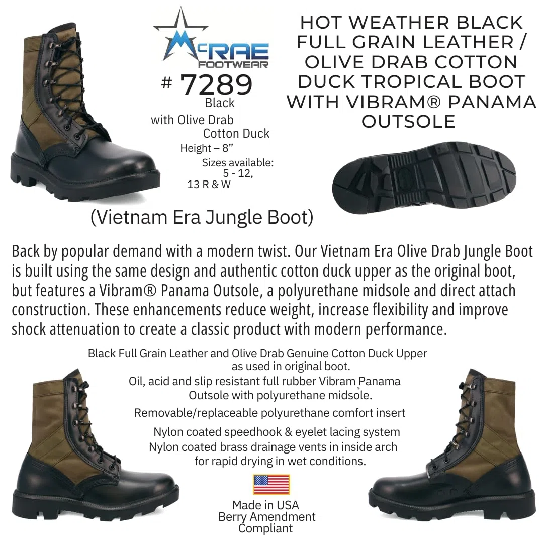 MCRAE Legacy Combat Boot with Panama Sole