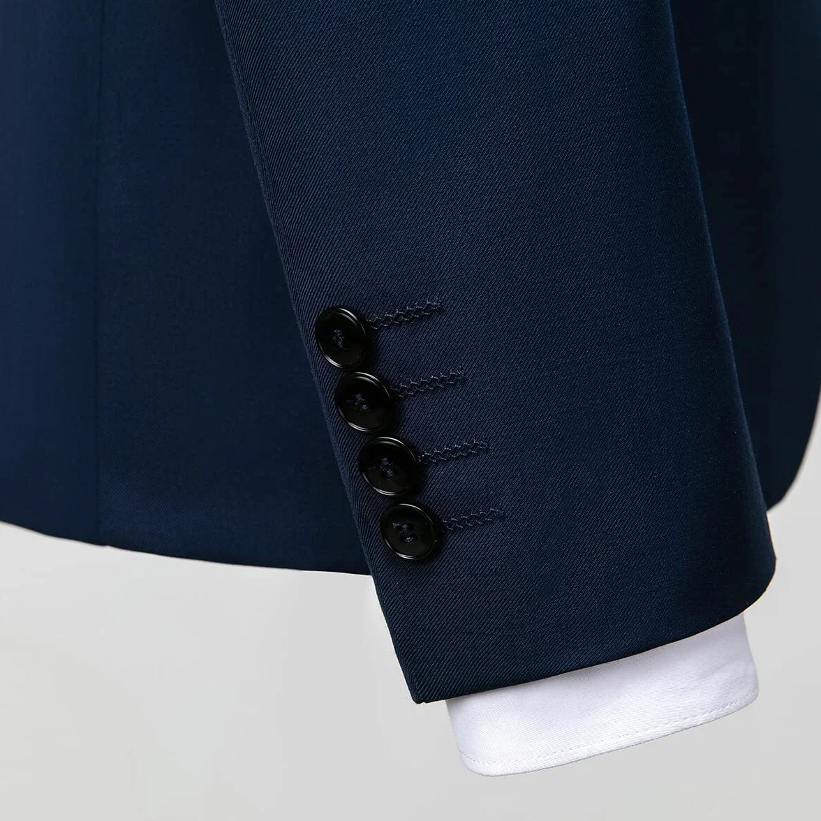 Allthemen Herren Anzug 3-teilig Slim Fit Einreihig Zwei Knöpfe Hochzeit Smoking Anzug Blazer Weste Hose