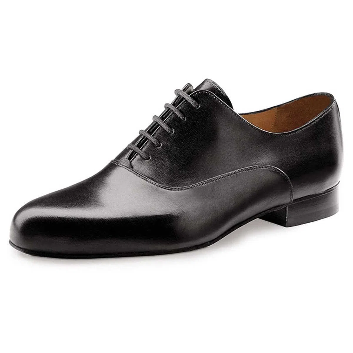 Werner Kern Herren Tanzschuhe Lugano 28015 - Leder Schwarz - Normalweite - 2 cm Standard Absatz - Made in Italy