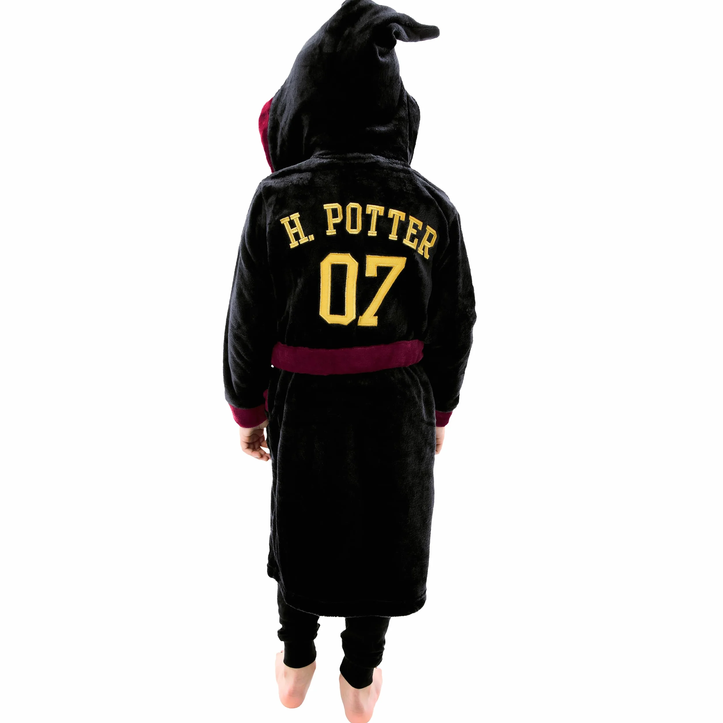 Harry Potter Bademantel | Gryffindor Kinderbademantel | Hogwarts Robe Für Jungs | Fleece Morgenmantel