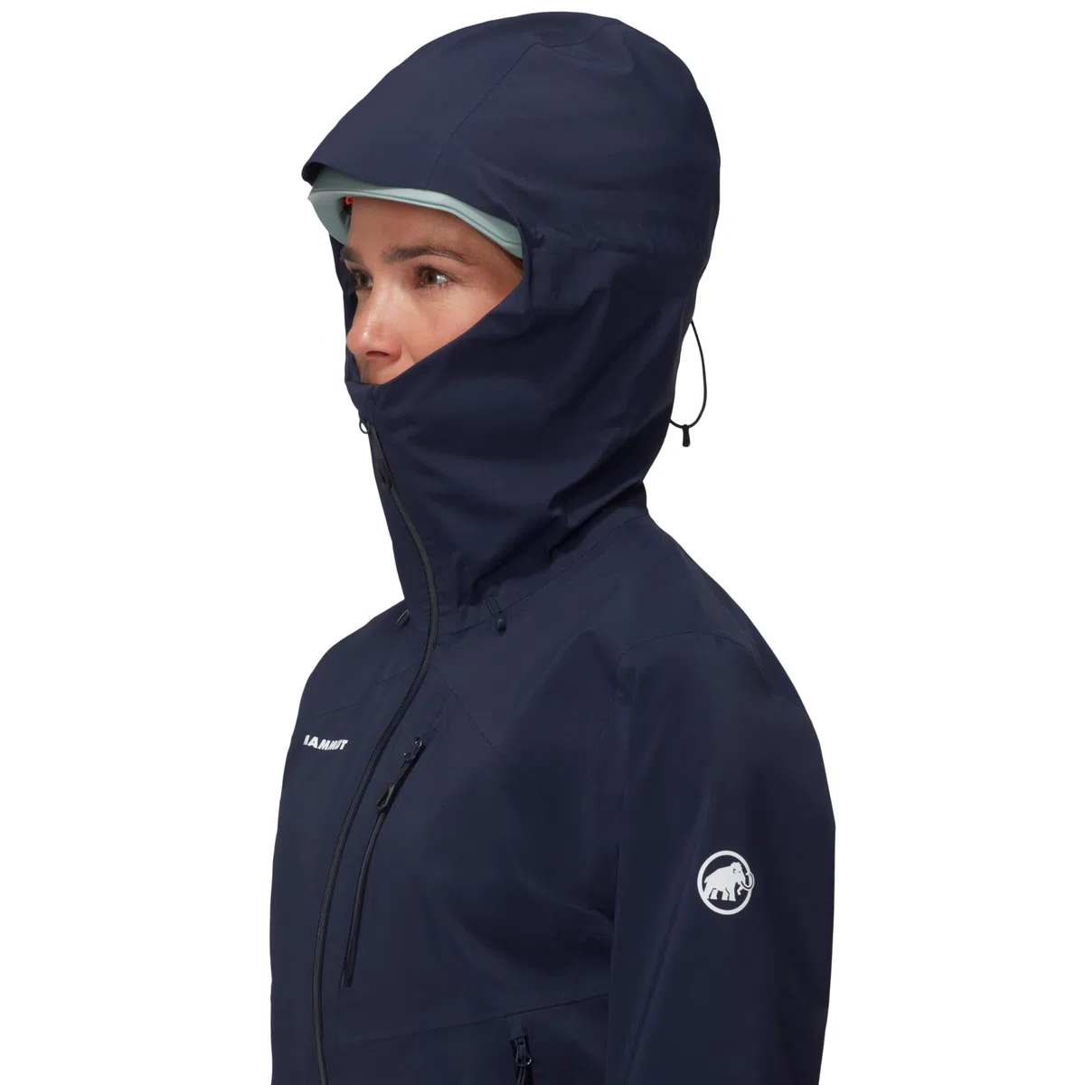 Mammut Alto Guide HS Hooded Jacket Women | Hardshelljacke, Outdoor Jacke für Damen, Funktionsjacke, Winddicht, Wasserdicht & Atmungsaktiv, 20.000 mm Wassersäule | Navy, M