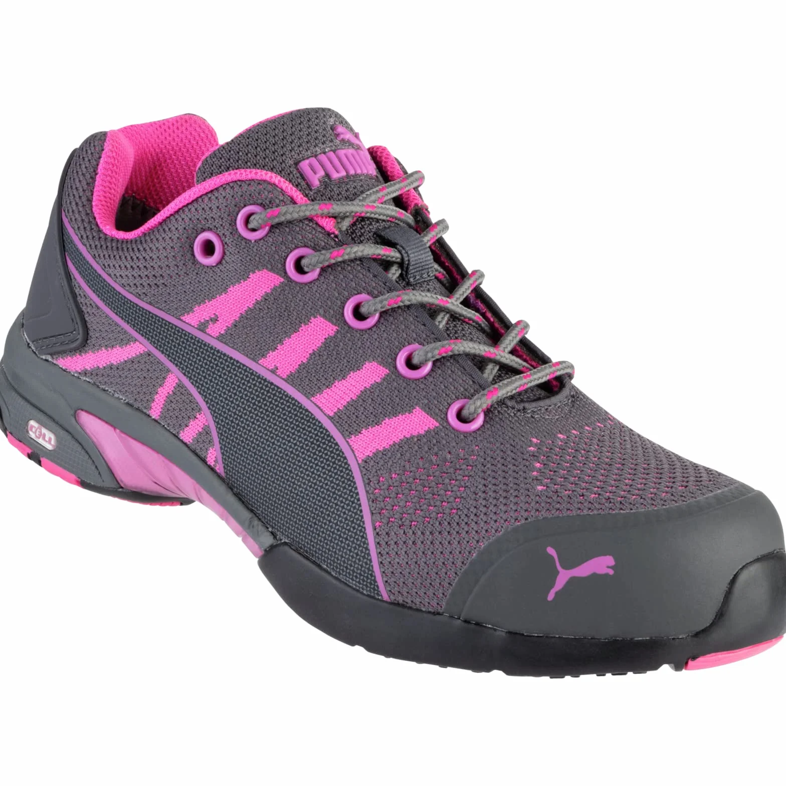 PUMA SAFETY Celerity Knit Blue wns low S1 hro src Arbeitsschuh Sicherheitsschuh Stahlkappe Durchtrittschutz hitzebeständig rutschhemmung vegan Damen