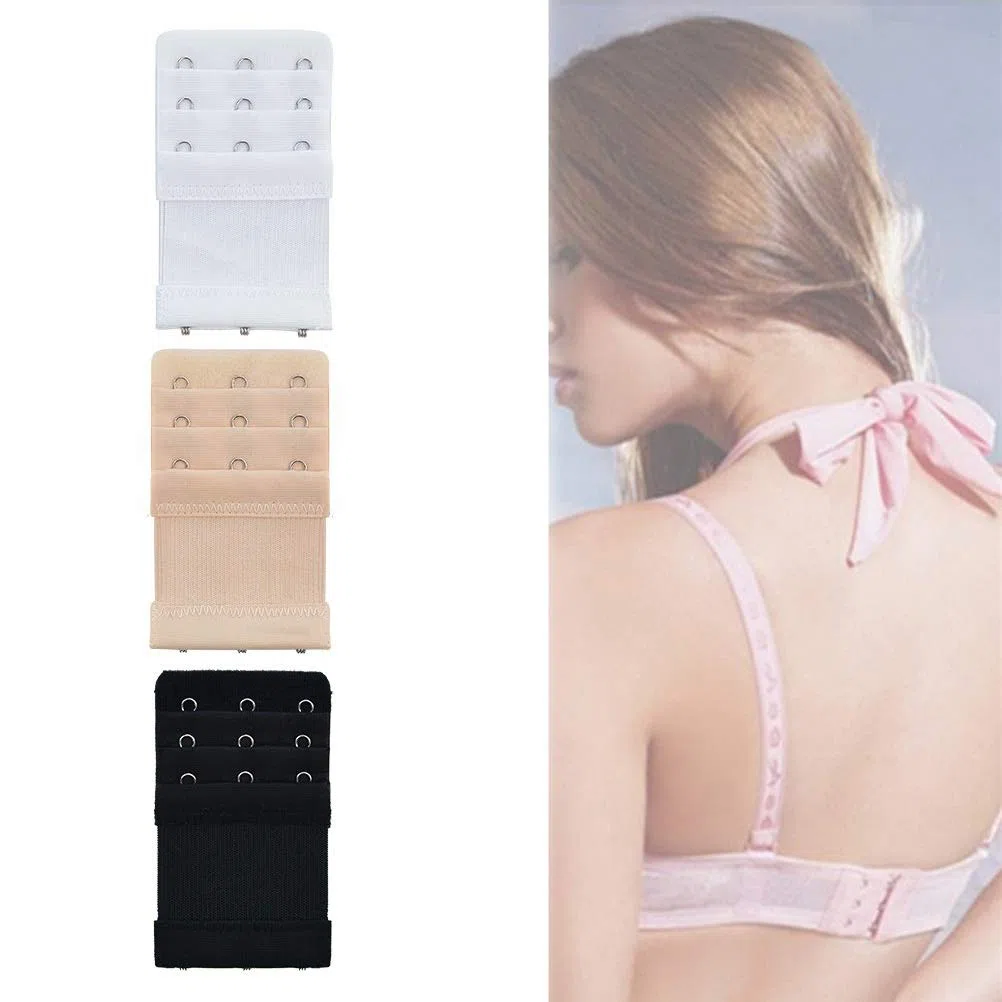 XREE 12 Stücke BH Verlängerung, Bra Extender, BH Erweiterung 2 Haken/ 3 Haken/4er-Haken BH Erweiterung BH-verlängerung für Frauen-BH 3 Farben