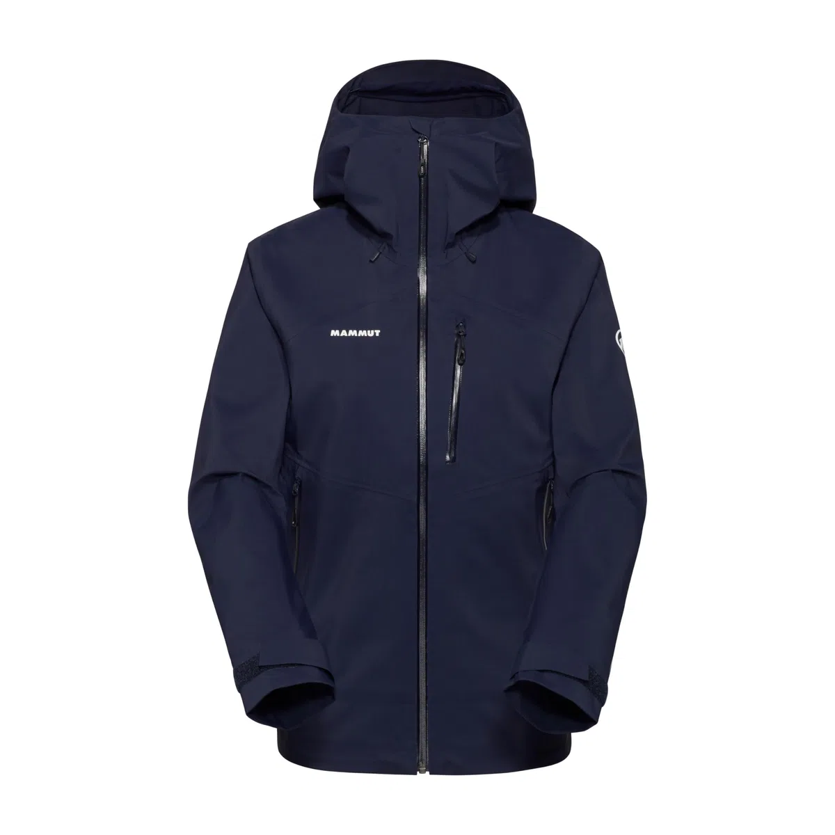 Mammut Alto Guide HS Hooded Jacket Women | Hardshelljacke, Outdoor Jacke für Damen, Funktionsjacke, Winddicht, Wasserdicht & Atmungsaktiv, 20.000 mm Wassersäule | Navy, M