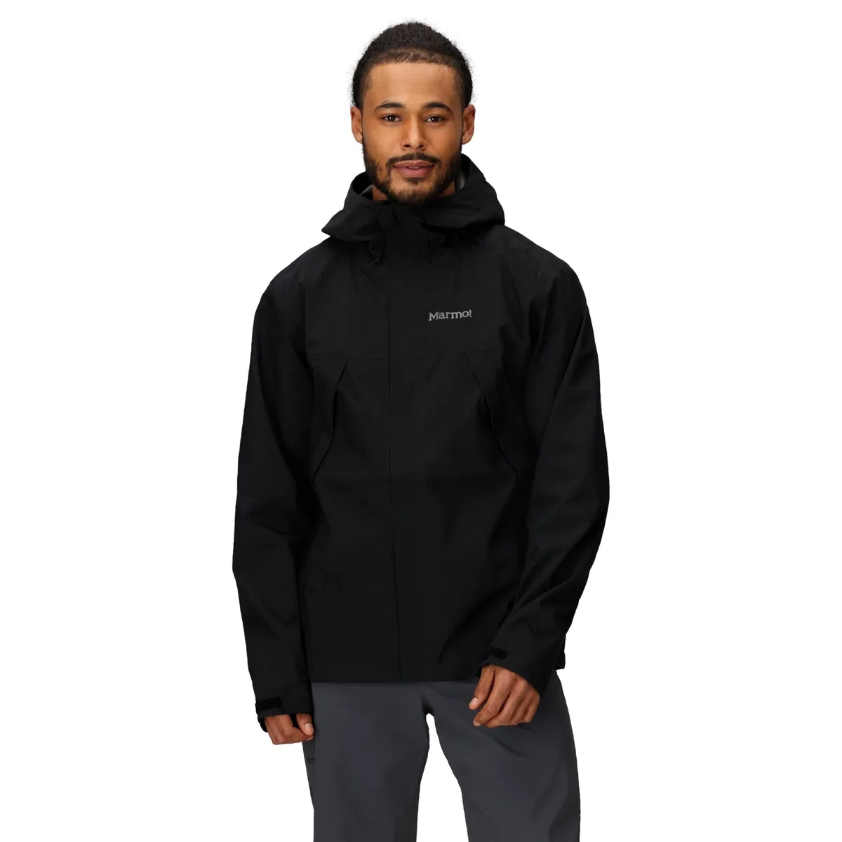 Marmot Men's PreCip Eco Pro Jacket, Waterproof Jacket, Lightweight Hooded Rain Jacket, Windproof Raincoat, Breathable Windbreaker, Ideal for Running and Hiking