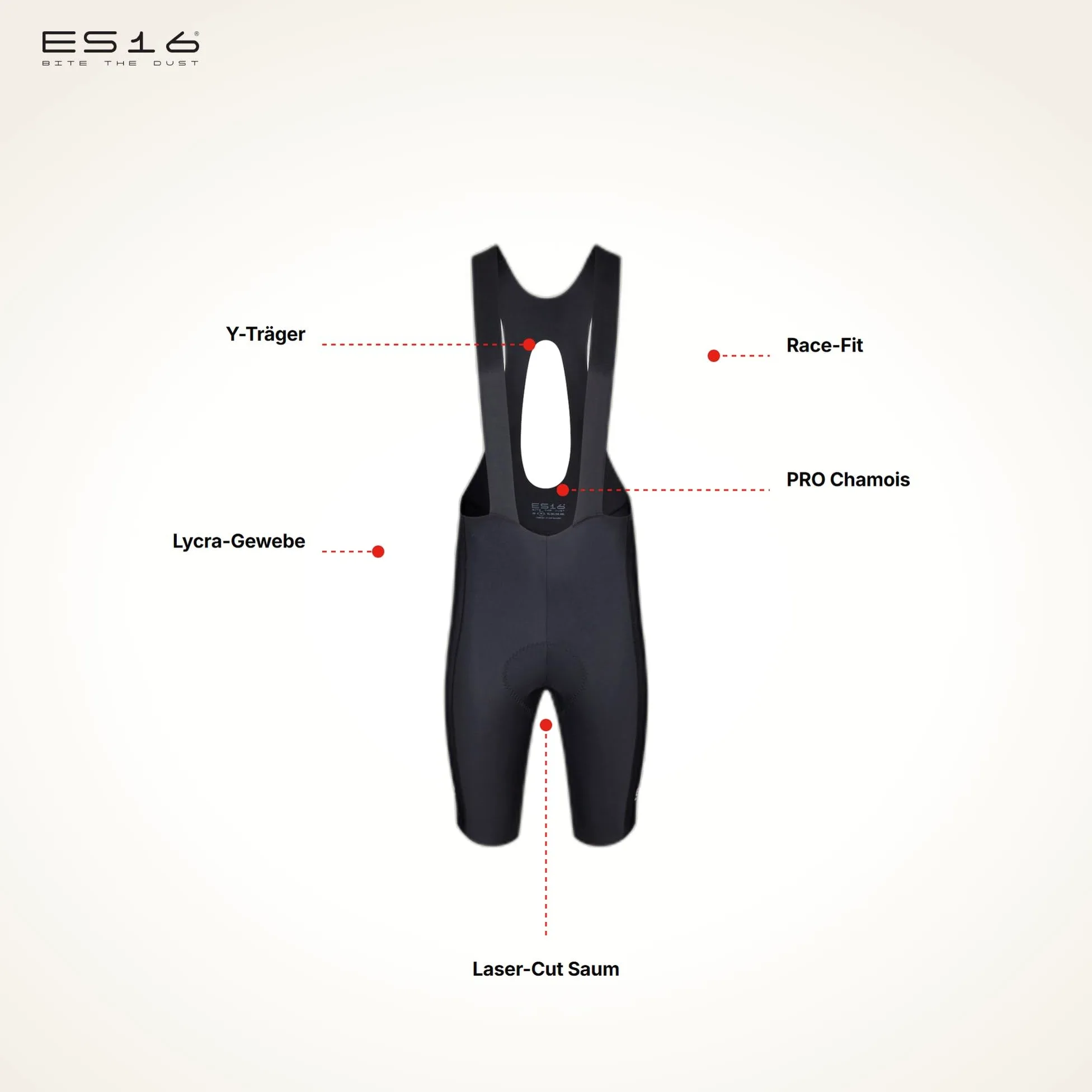 PRO Trägerhose Herren Premium Radhose mit Italienischem Sitzpolster | Aerodynamisch, UV-Schutz, Atmungsaktiv | XXS–XXXXL in Mehreren Farben