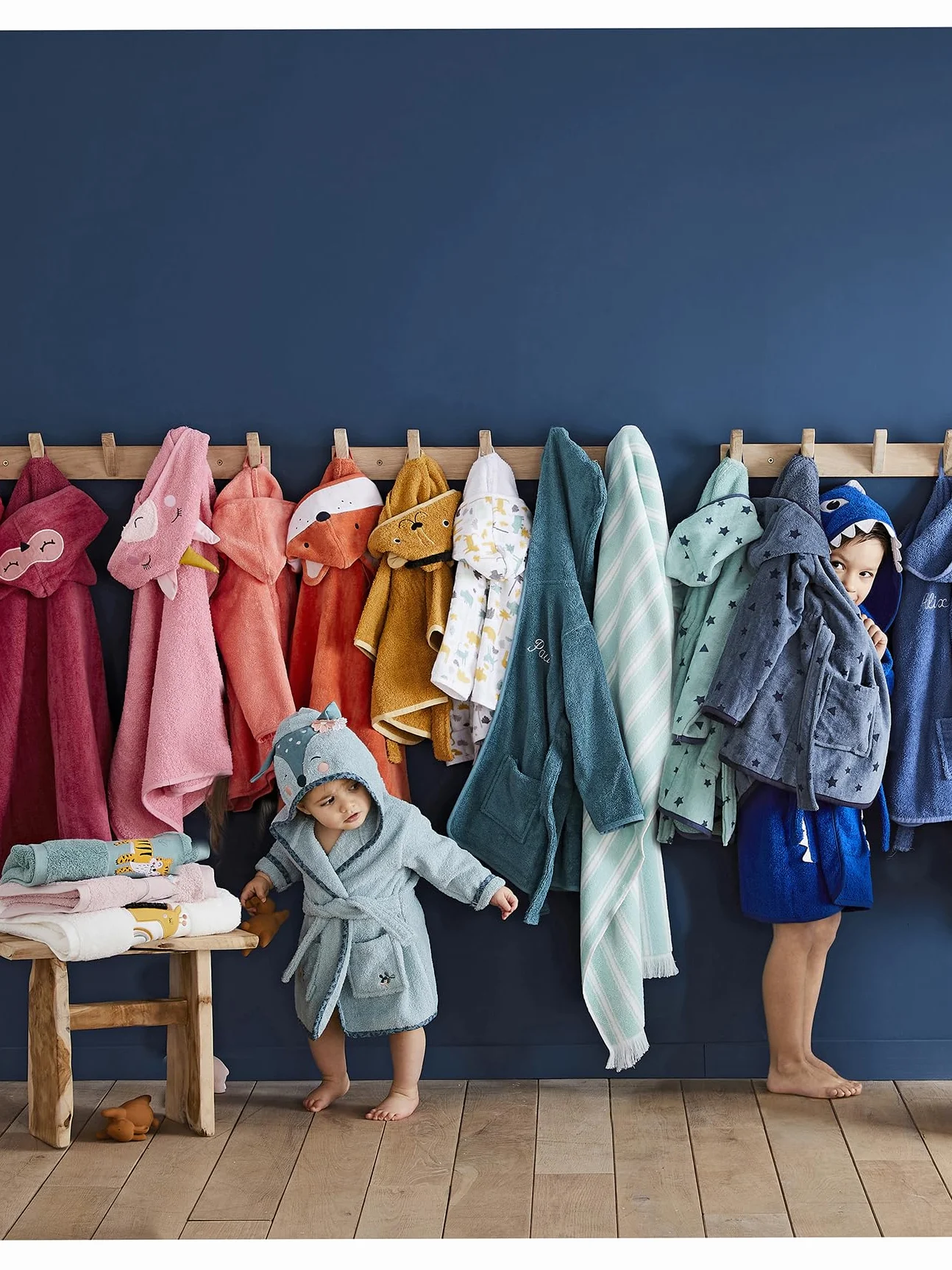Vertbaudet Baby Bademantel LÖWE senfgelb 80