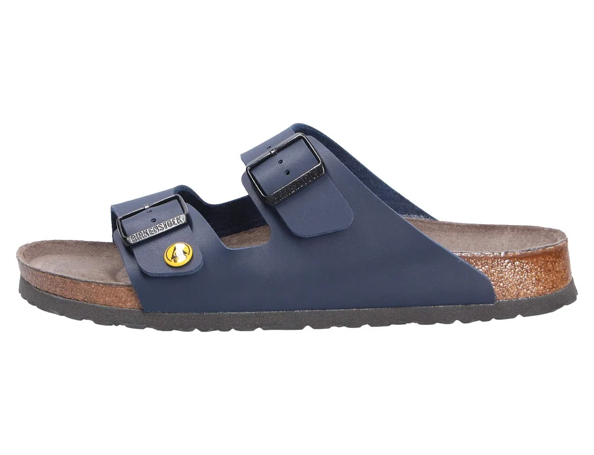 Birkenstock Arizona Birko-Flor ESD Unisex-Erwachsene Berufsschuh Arizona Antistatik Birko-Flor Weiss Gr. 36 - normales Fußbett