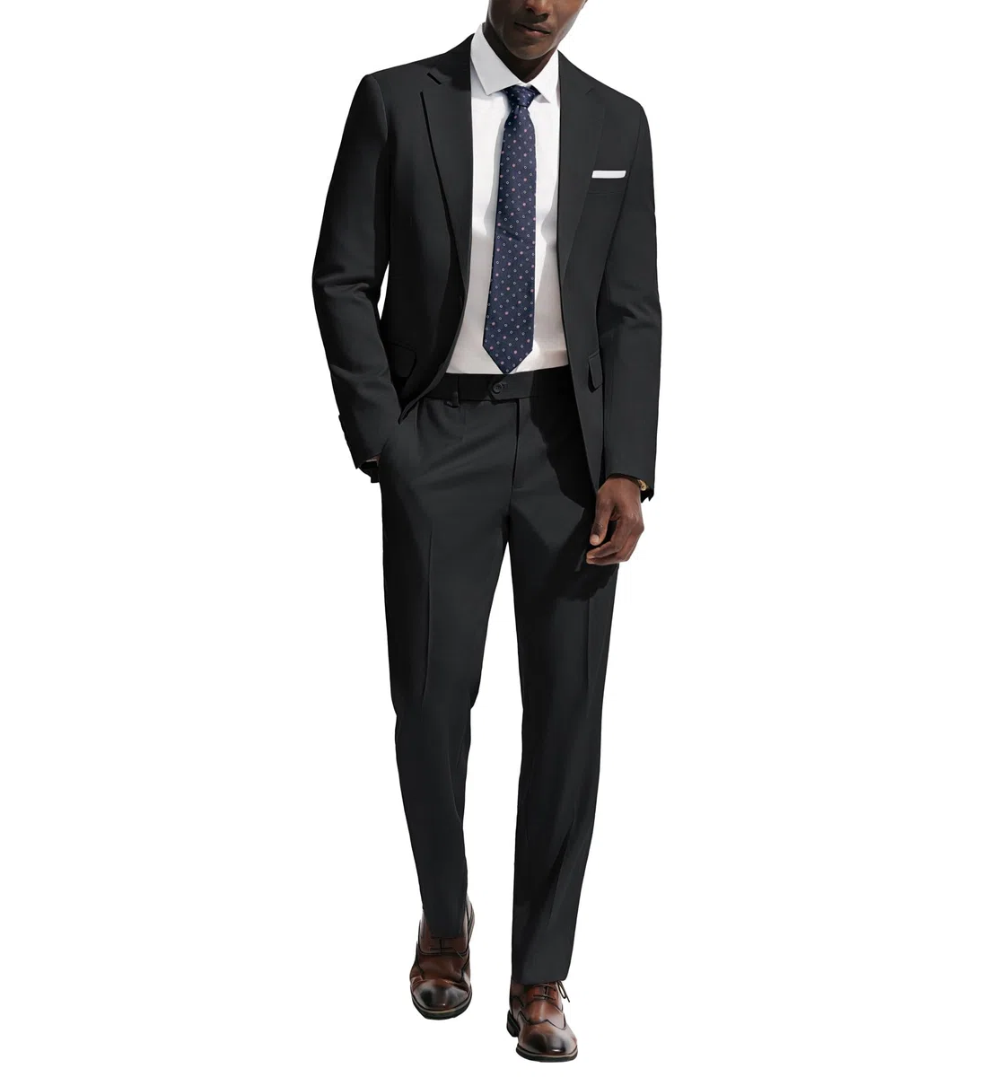 PJ PAUL JONES Herren Anzug 2 Teilig Slim Fit Modern Herrenanzug mit 2 Knöpfe Sakko Hose für Business Hochzeit Party