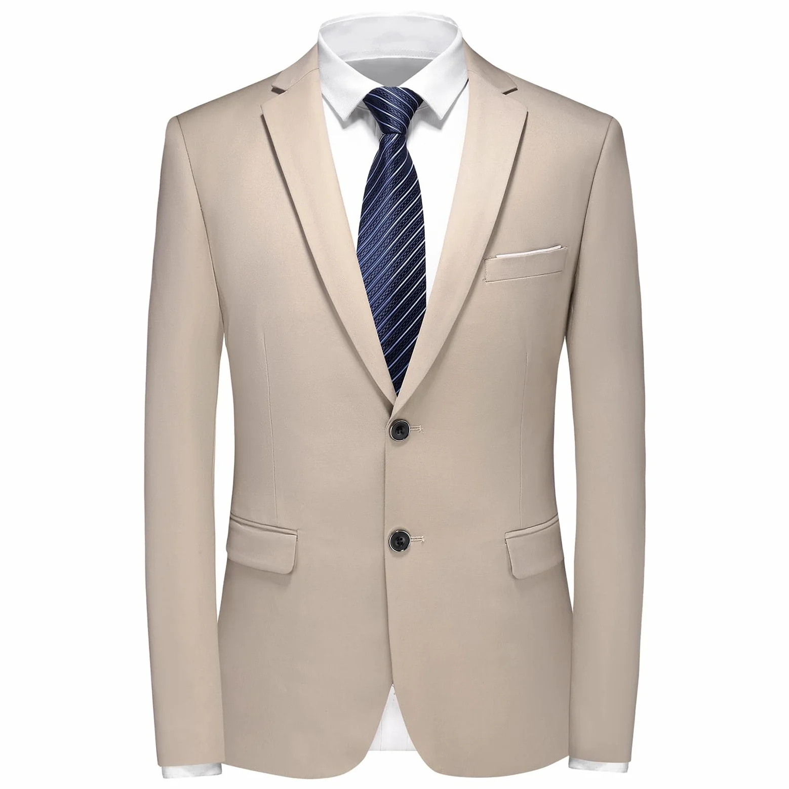 Herren Anzug Set - Slim Fit Business & Hochzeit Anzug mit Blazer, Weste & Hose - Zwei Knöpfe Smoking Anzug für Männer