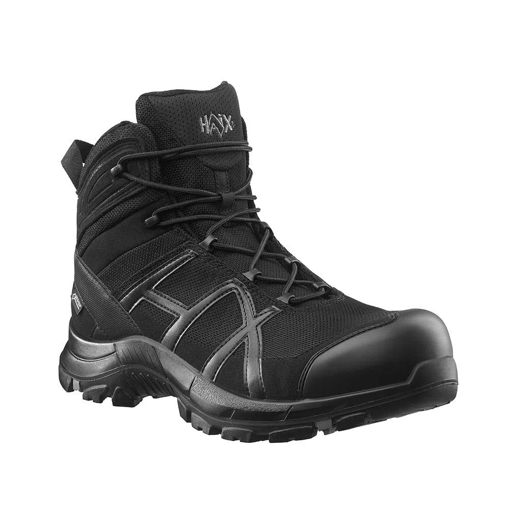 Haix Black Eagle Safety 40.1 mid/Black-Black S3-Sicherheitsschuhe bieten Arbeitsschutz für Handwerk und Industrie. 39